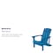 Flash Furniture Blue Poly Resin Adirondack Chair, PK 2 2-JJ-C14501-BLU-GG - alternate 8